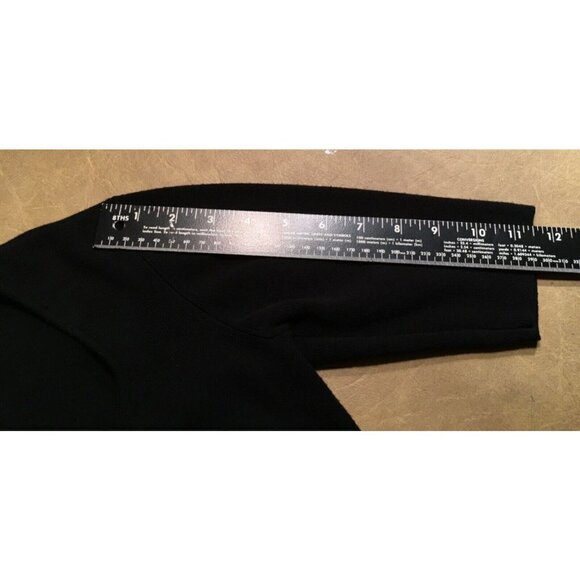 INC INTERNATIONAL CONCEPTS Pre-Owned Scoop Neck Knit Top, BLACK, Size S - Picture 6 of 7